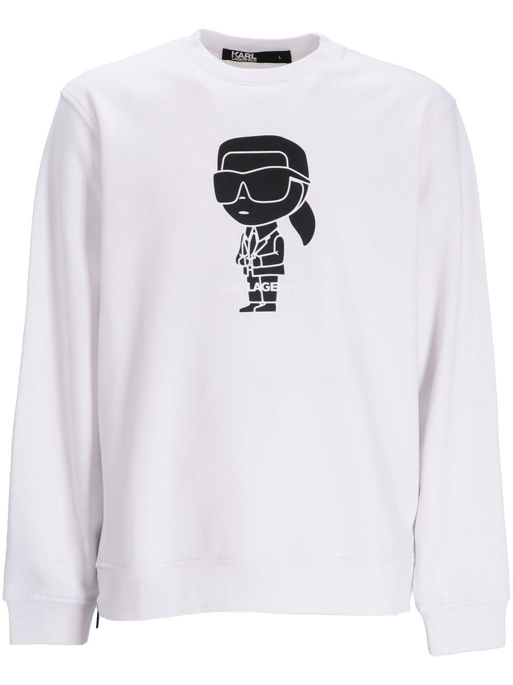 Karl Lagerfeld Logo-print Sweatshirt In Weiss