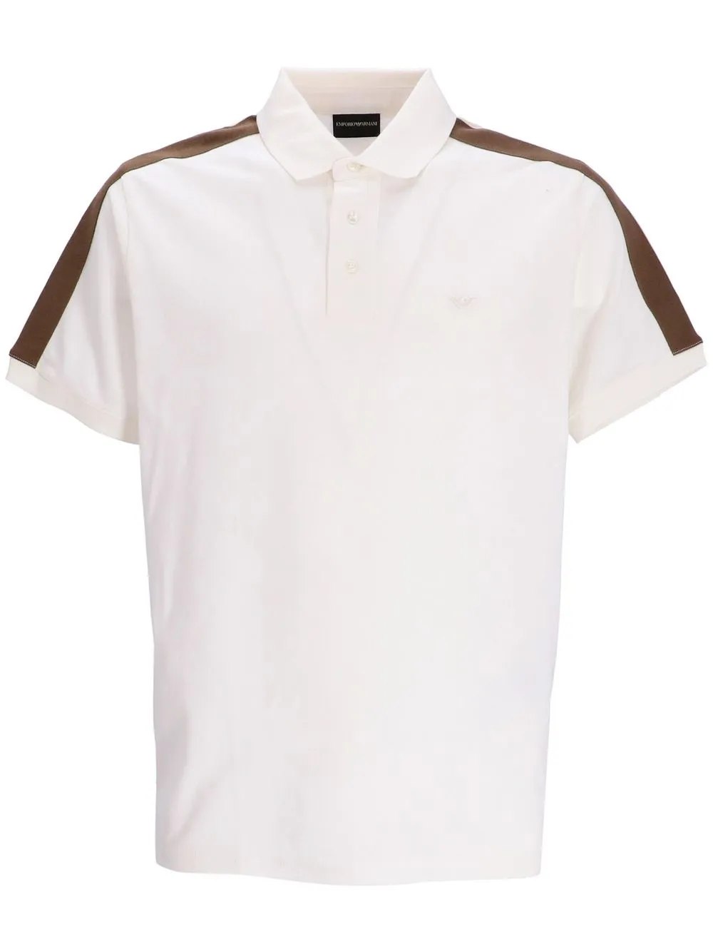 

Emporio Armani two-tone polo shirt - White