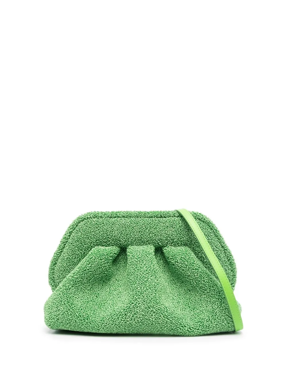 

Themoirè Bios re-fur clutch bag - Green