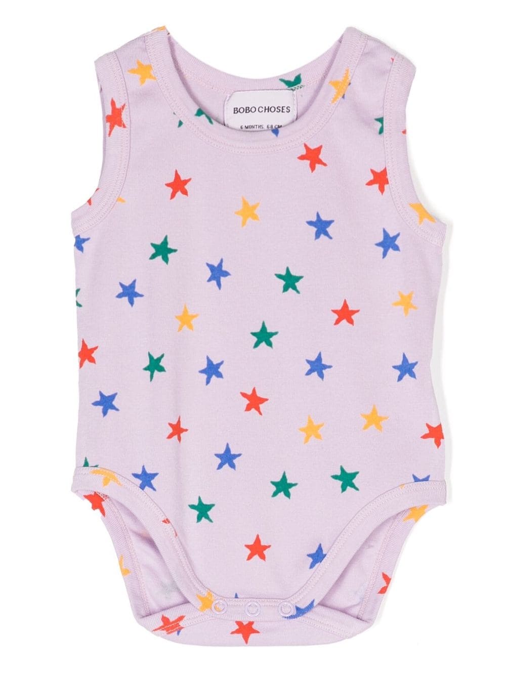 Bobo Choses Babies' Star-pattern Bodysuit In Purple