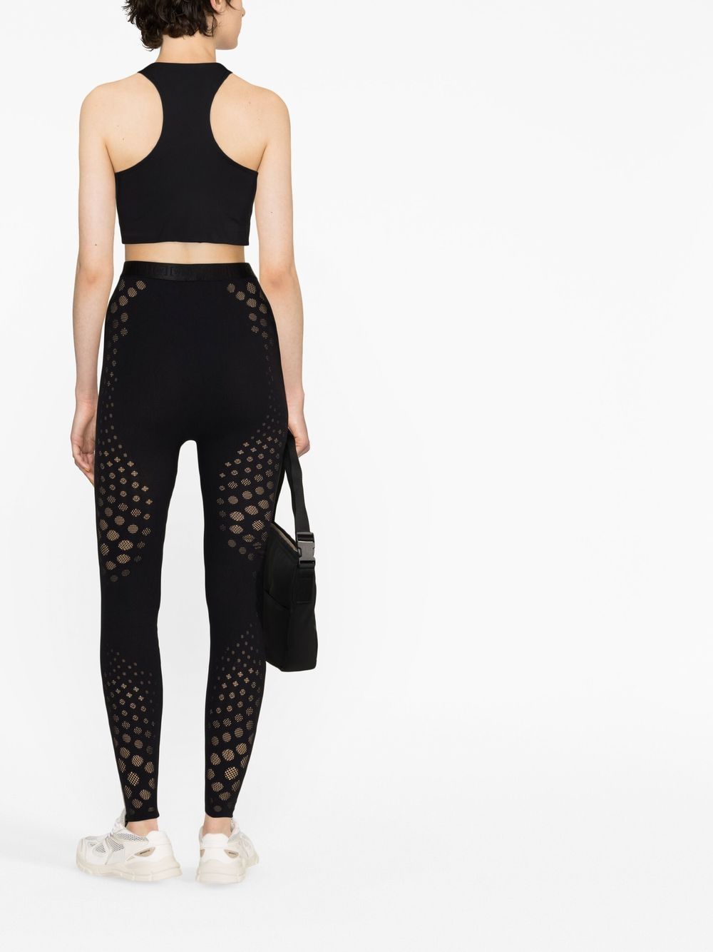 Wolford High Waisted Mesh Panel Leggings Farfetch