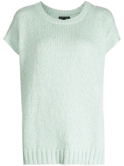 Eileen Fisher round-neck knitted top 