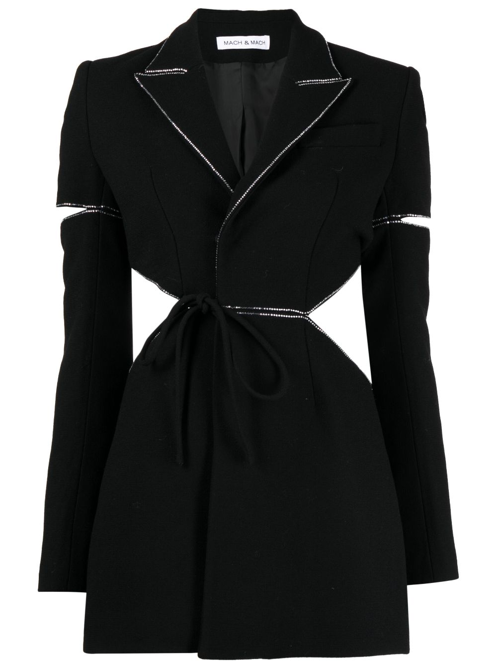 MACH & MACH cut-out blazer dress - Black