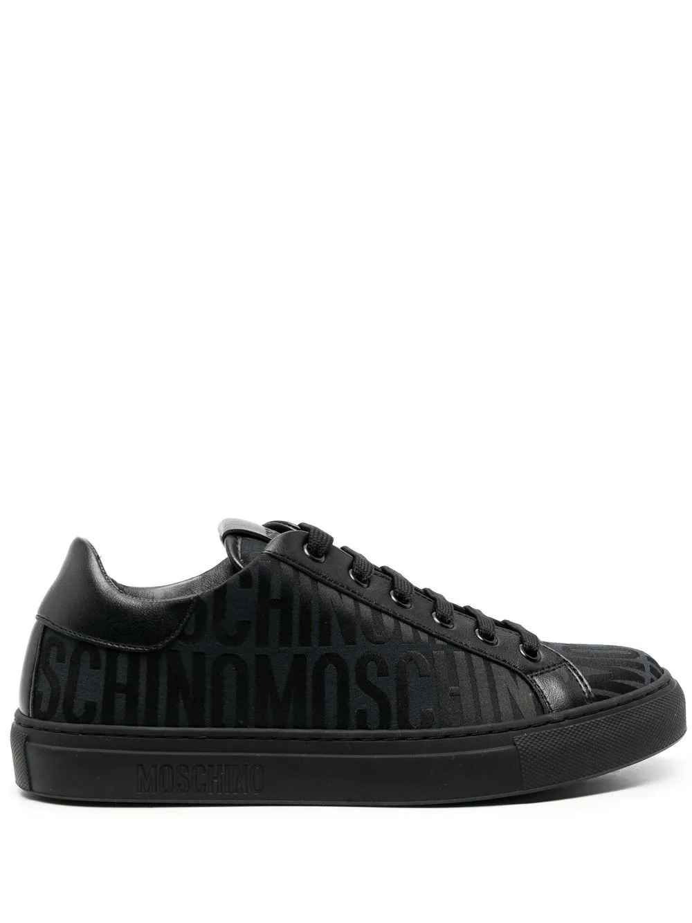 

Moschino tenis bajos con logo en jacquard - 1000 BLACK