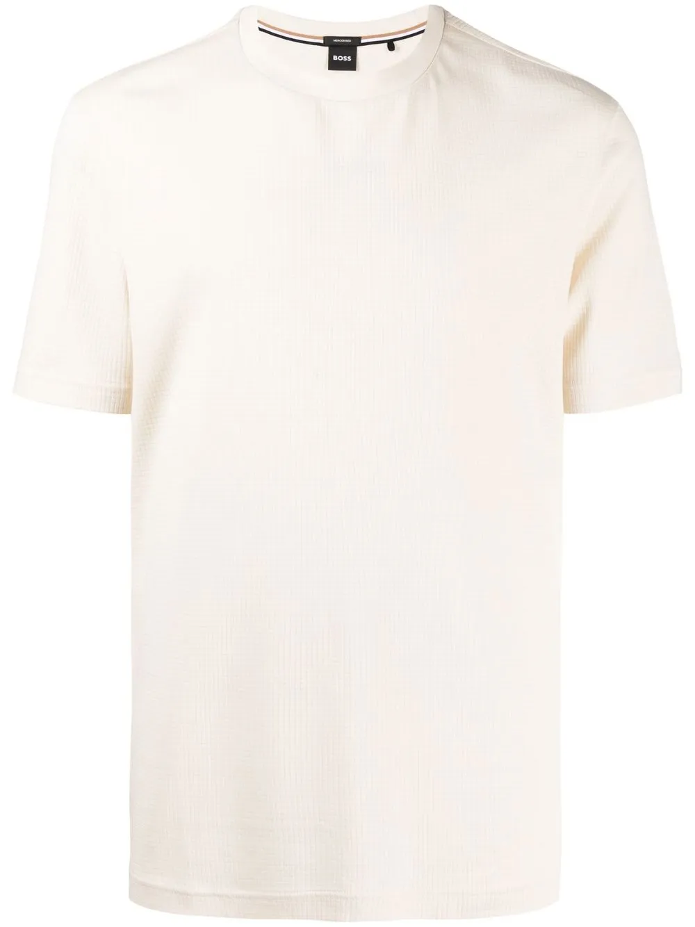 

BOSS playera manga corta con cuello redondo - Blanco