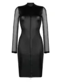 Maison Close Chambre Noire long-sleeved dress - Black