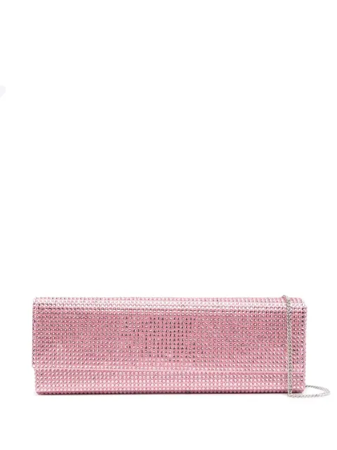 Amina Muaddi crystal-embellished shoulder bag