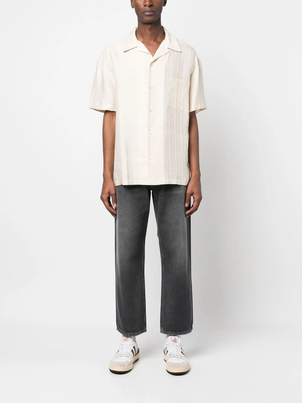 Image 2 of Golden Goose logo-print short-sleeved shirt