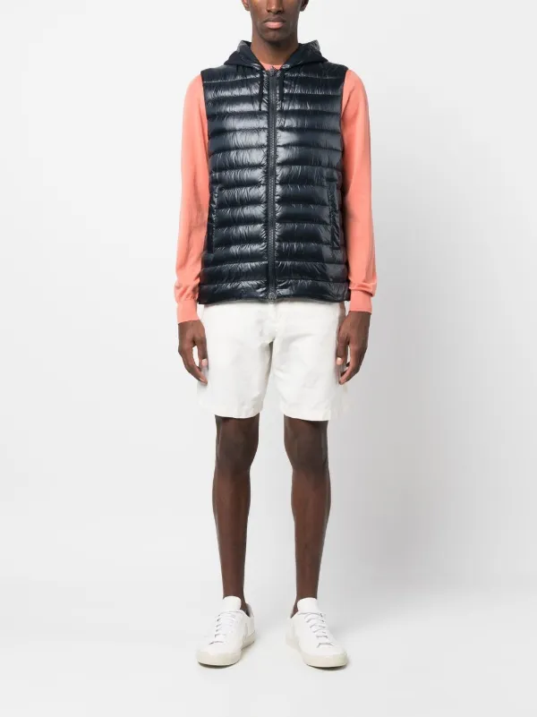 HERNO(ヘルノ) フーデッドダウンベスト Herno フーデッド ダウンベスト | ブルー | FARFETCH JP