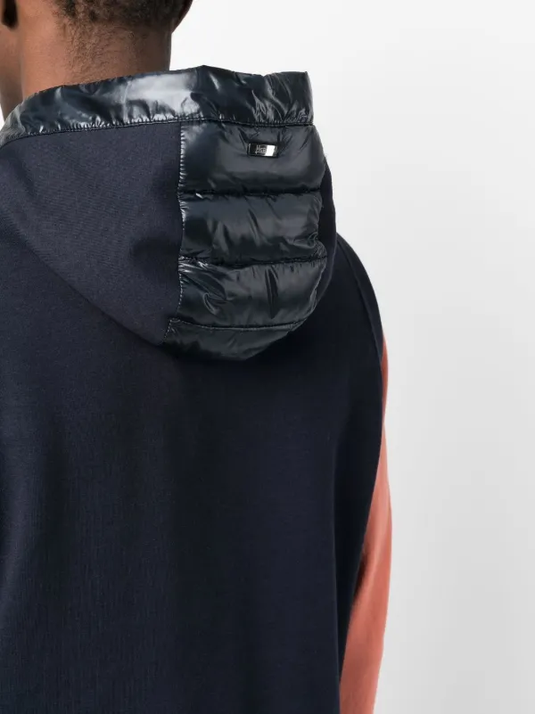 HERNO(ヘルノ) フーデッドダウンベスト HERNO ヘルノ ダウン ベスト ウール ナイロン フーデッド