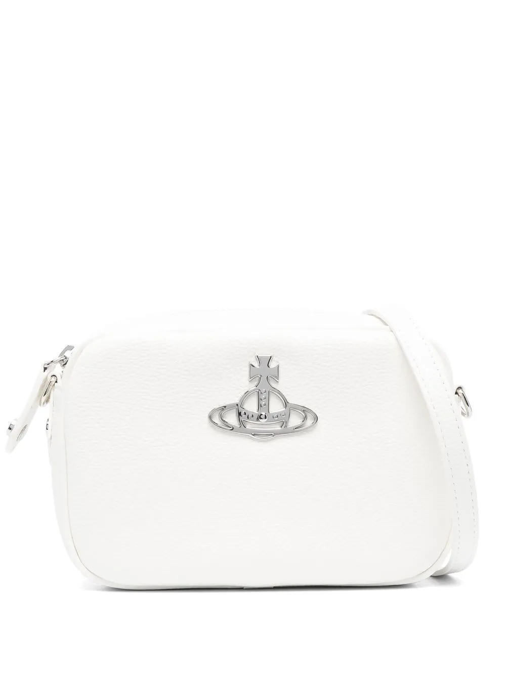 

Vivienne Westwood bolsa crossbody Abba con placa Orb - Blanco