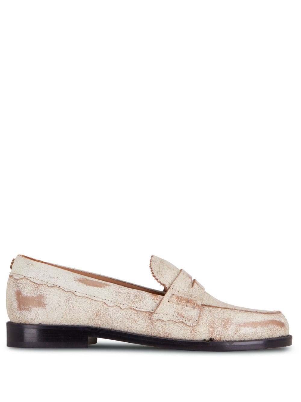 GOLDEN GOOSE JERRY DISTRESSED-EFFFECT LOAFERS