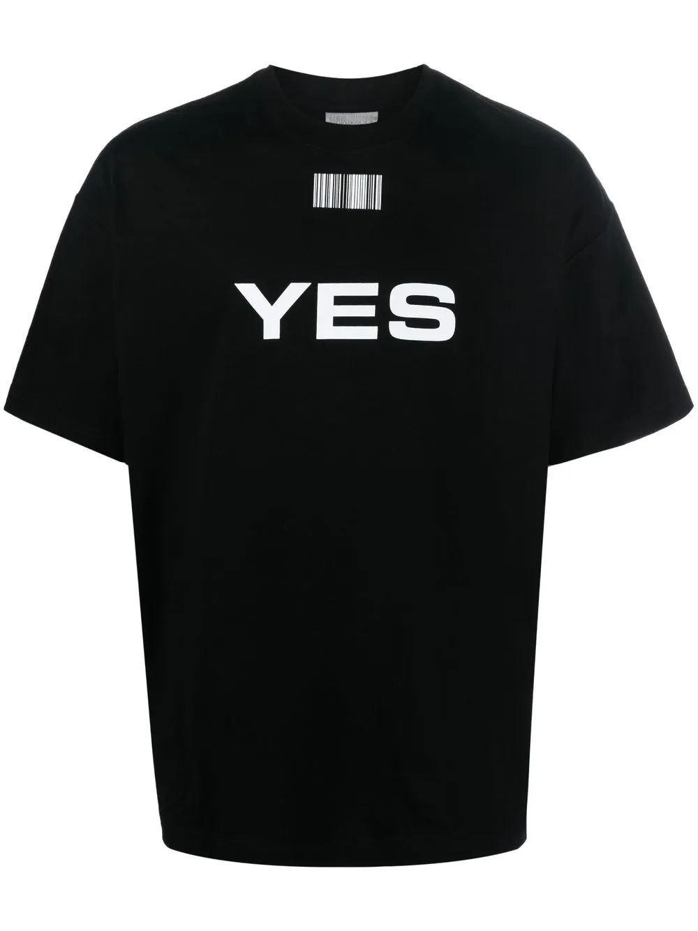 

VTMNTS barcode-print T-shirt - Black