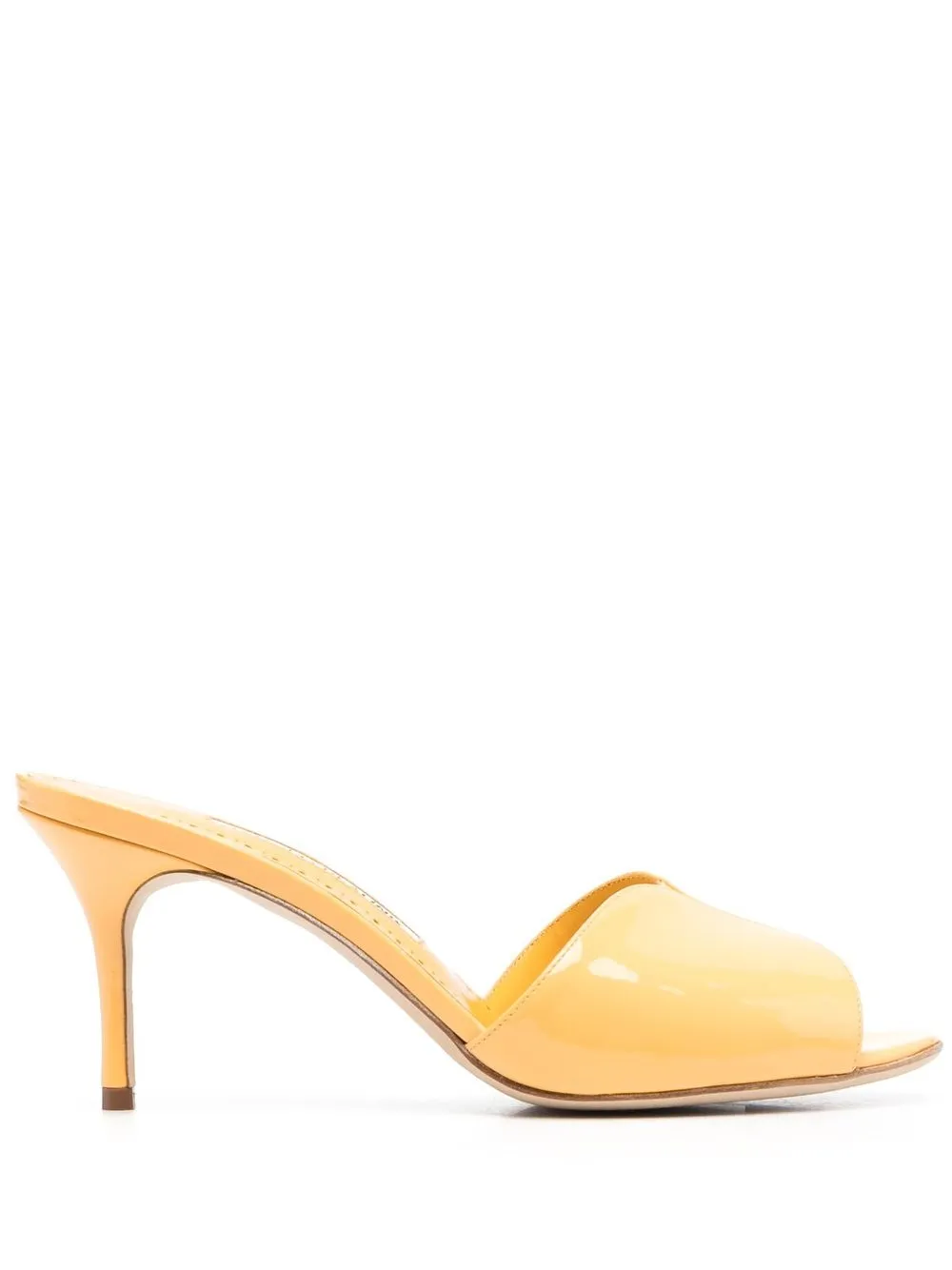 

Manolo Blahnik 80mm leather mules - Yellow