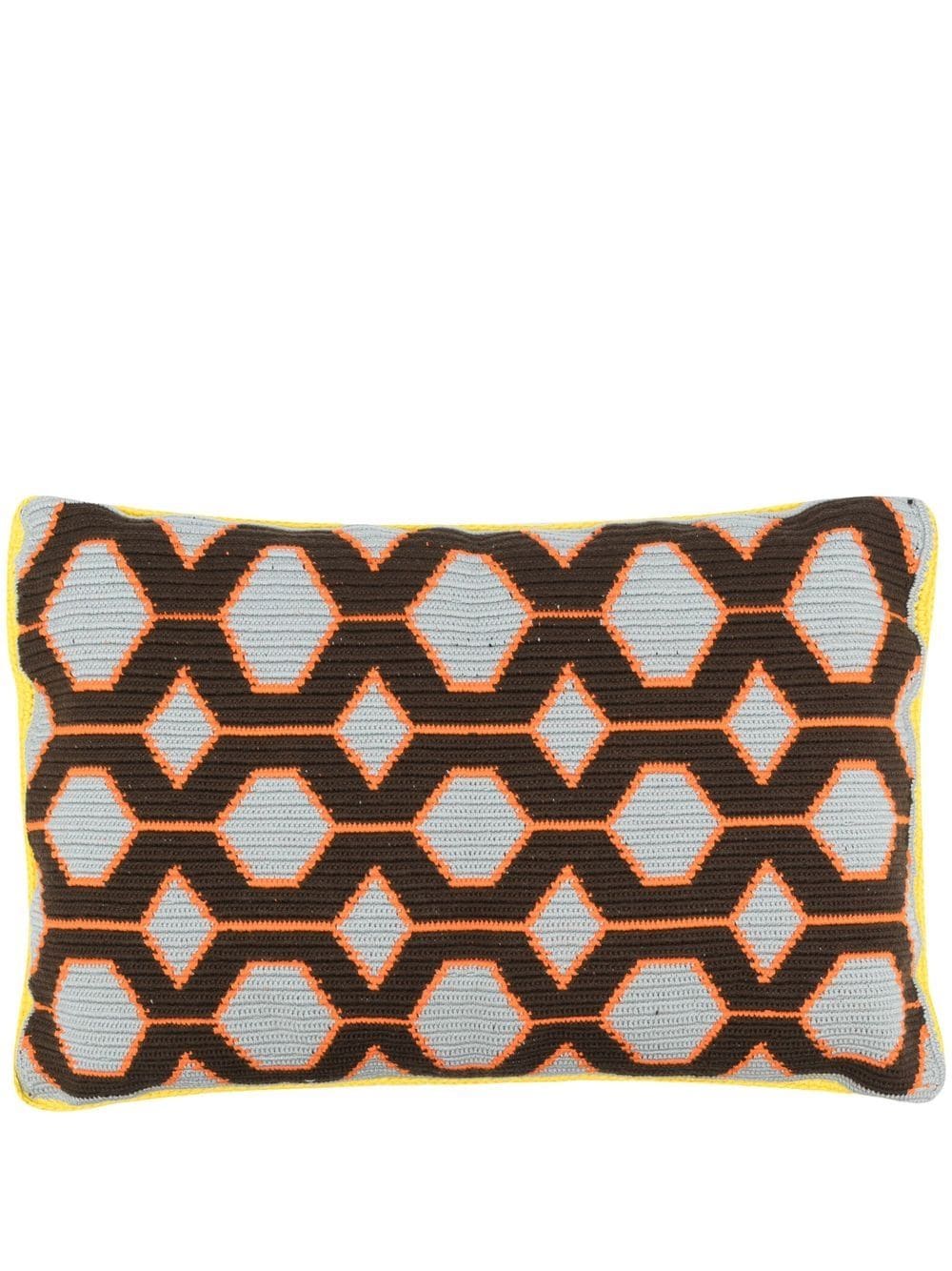 Colville Hexagon-pattern Cushion In Blue