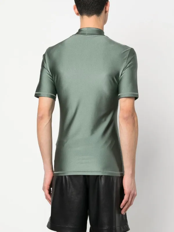 Coperni High Neck Fitted Top | Green | FARFETCH UK