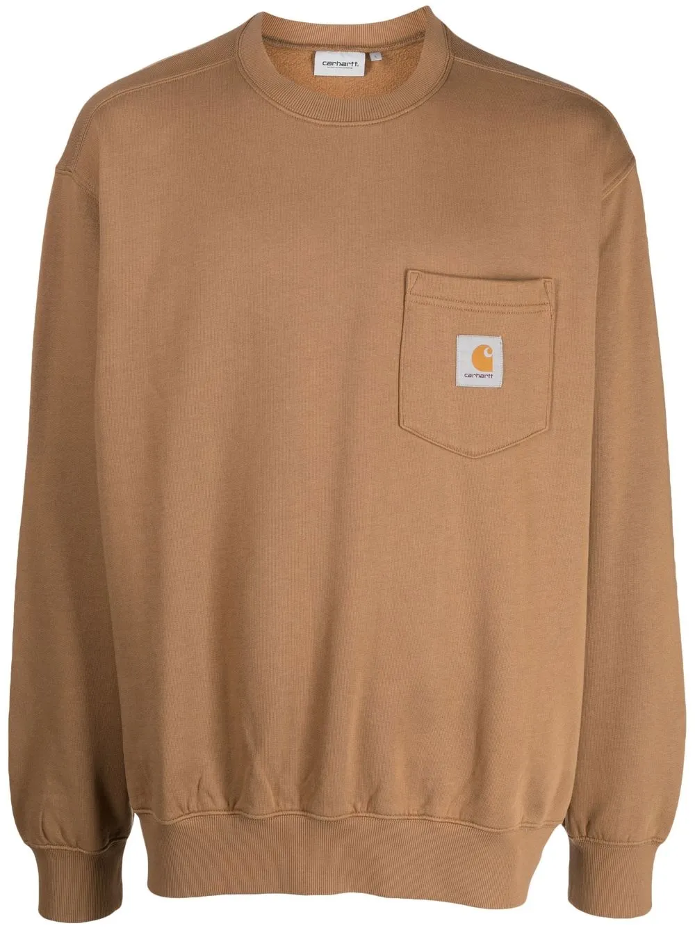 

Carhartt WIP logo-patch cotton sweatshirt - Brown