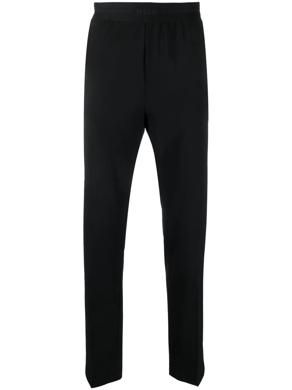 

MSGM logo elasticated waistband trousers - Black