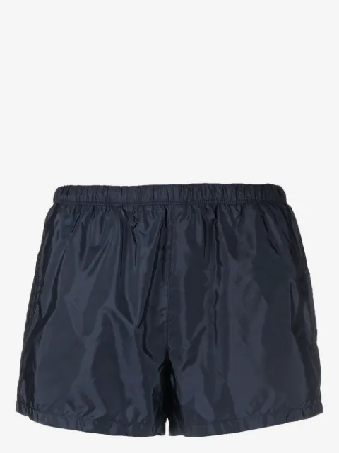 Prada logo-plaque pocket swim shorts