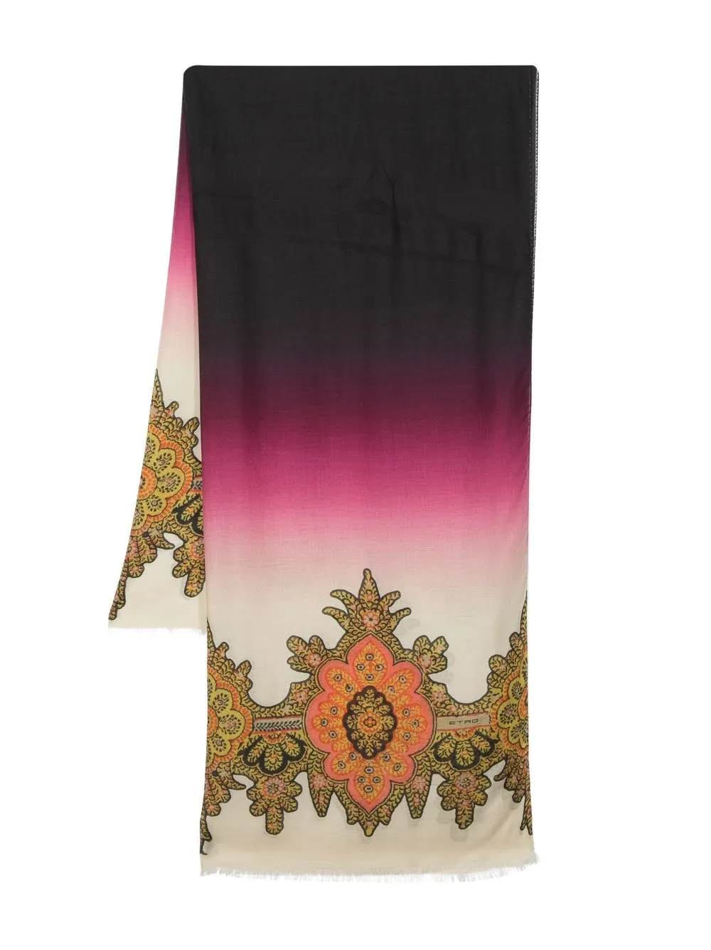 

ETRO floral-print gradient scarf - Pink