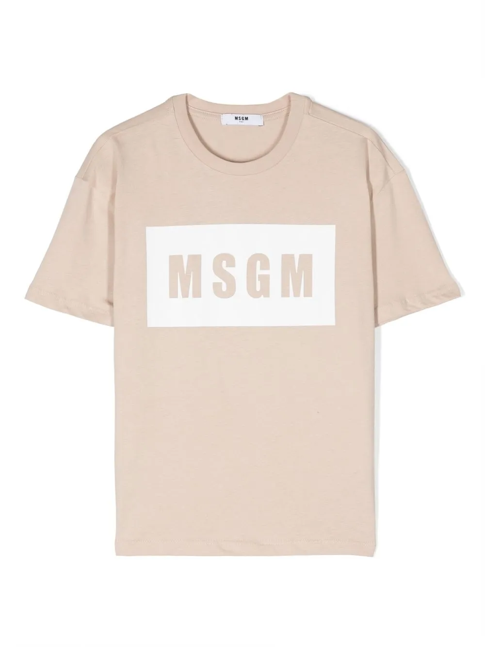 

MSGM logo-print cotton T-shirt - Neutrals