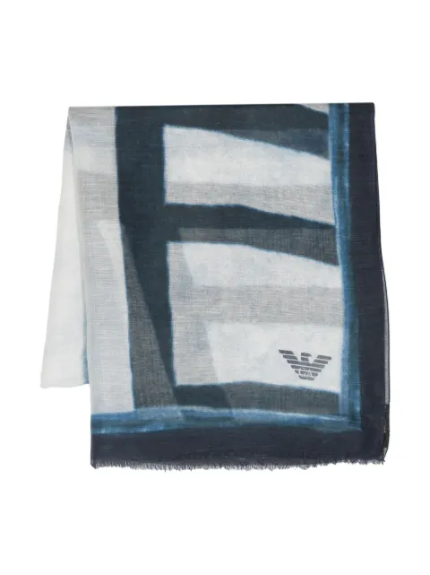 frayed-edge modal-blend scarf