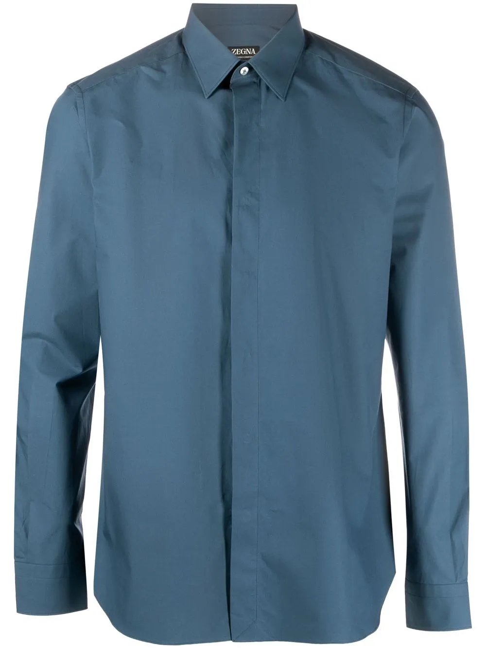 

Zegna classic button-front shirt - Blue