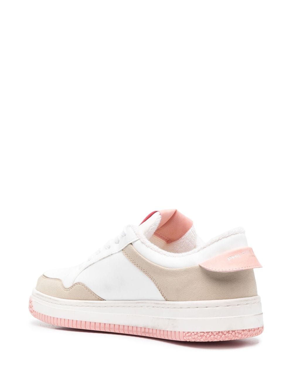 Shop Philippe Model Paris Leather Low-top Sneakers In Weiss