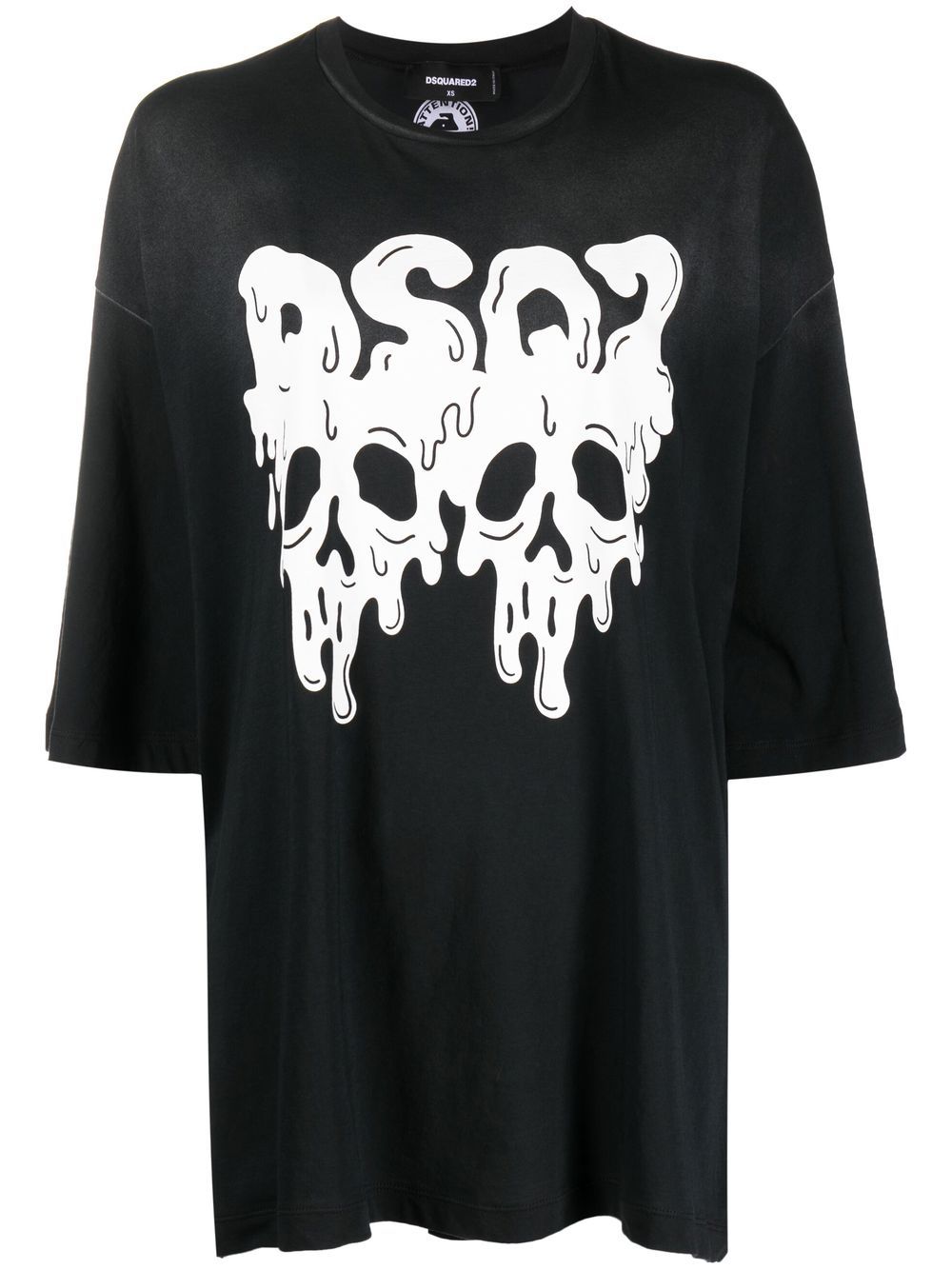 

Dsquared2 graphic-print oversize T-shirt - Black