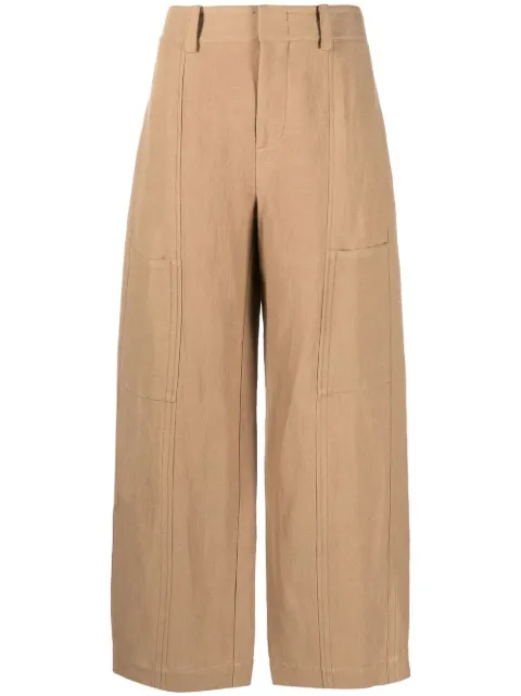 Vince one tone-patch wide-leg trousers