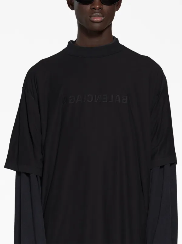 Balenciaga Trompe L'Oeil Cotton T-shirt - Farfetch