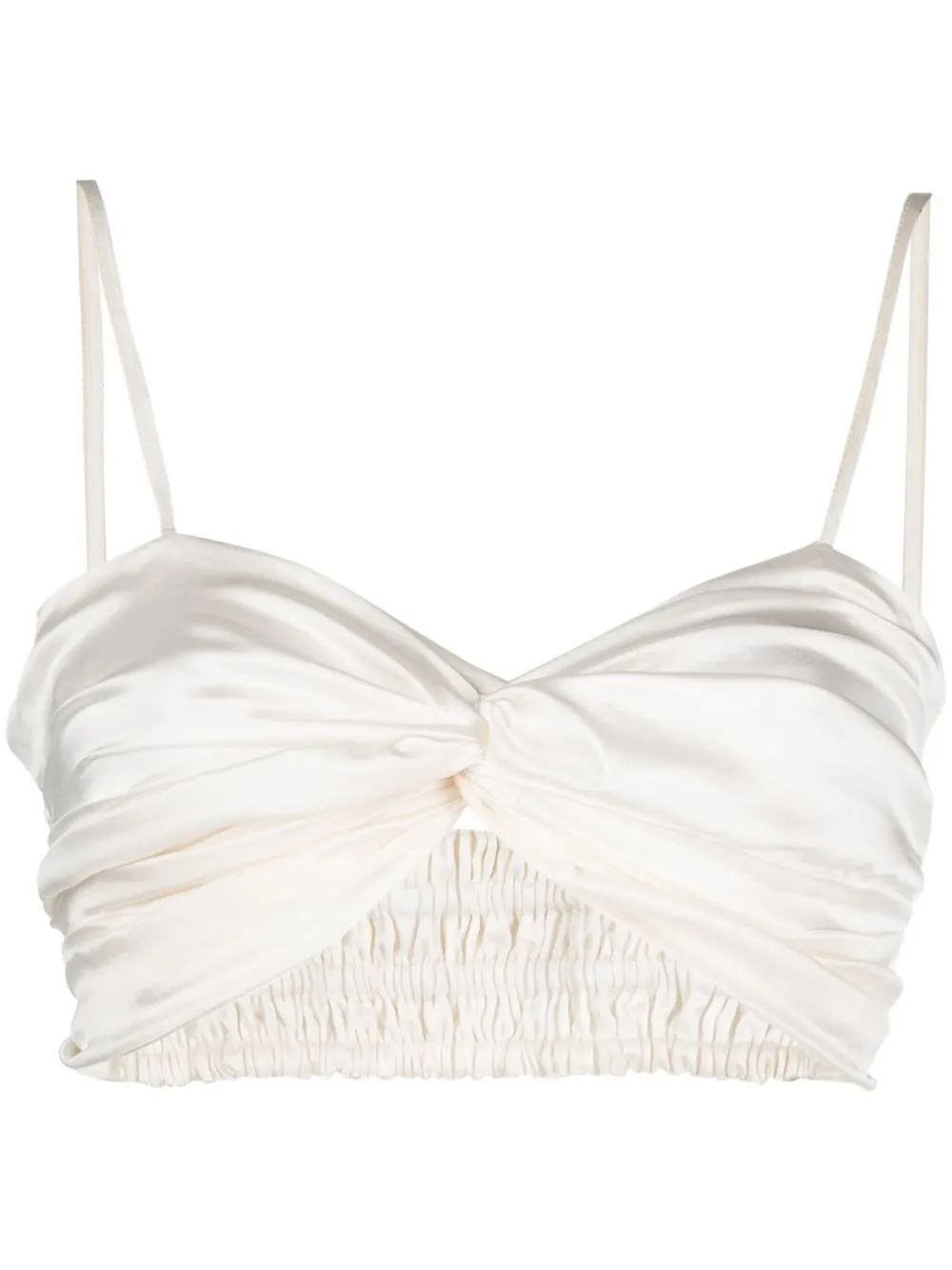 

Simonetta Ravizza ruched bralette top - Neutrals