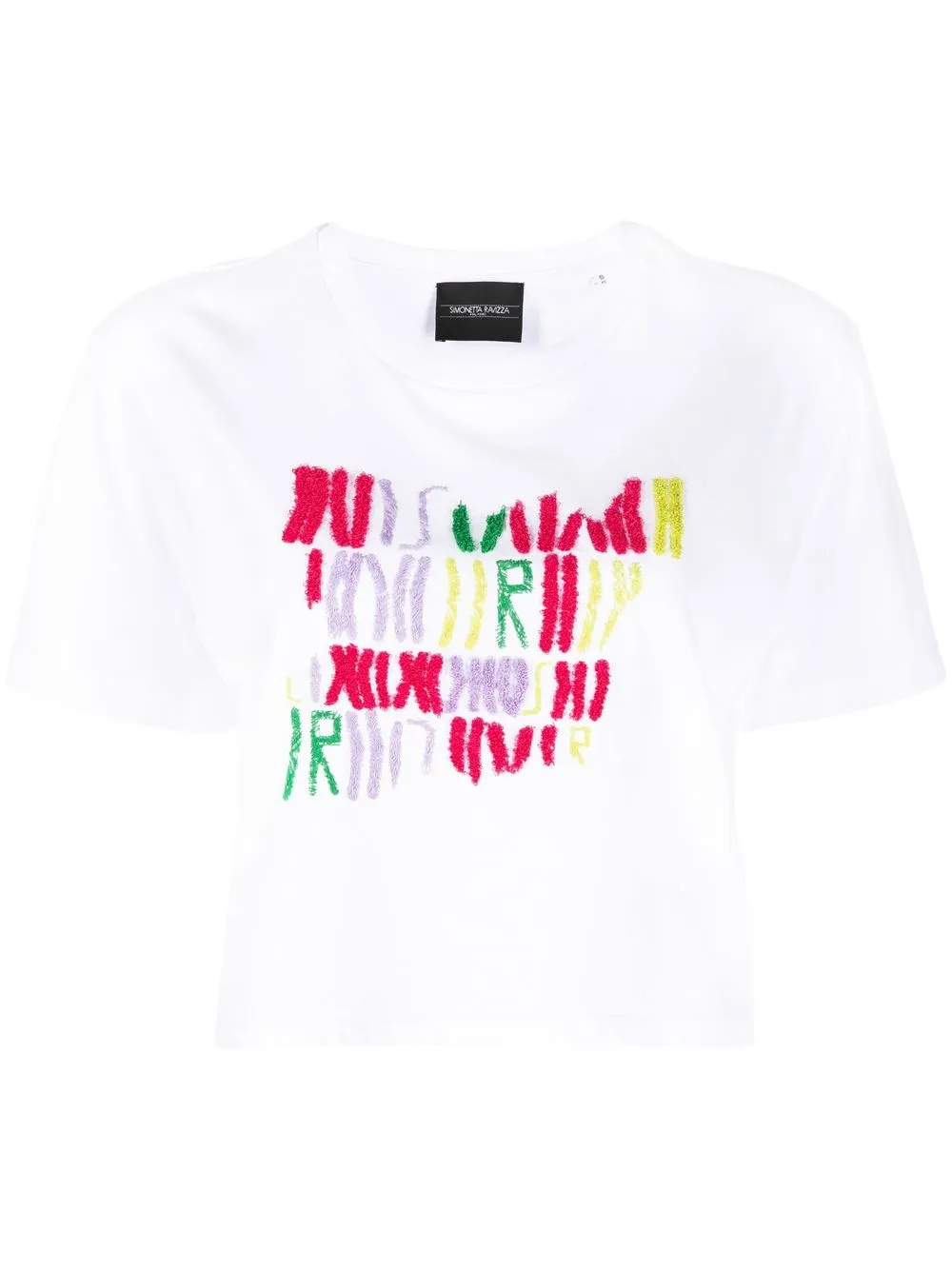 

Simonetta Ravizza playera con diseño bordado - Blanco