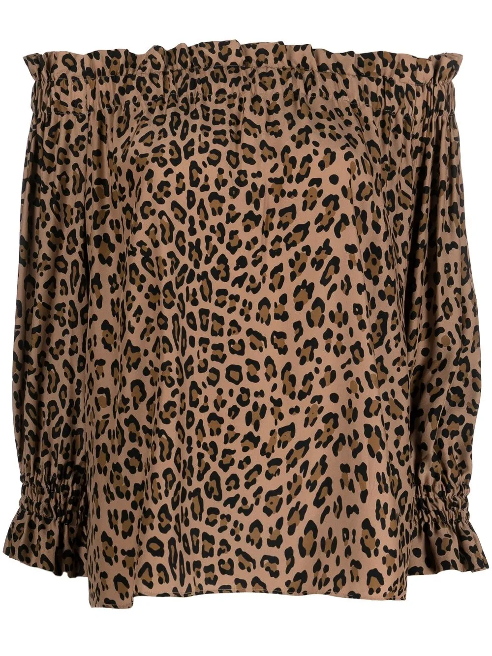 

Simonetta Ravizza off-shoulder leopard-print blouse - Brown