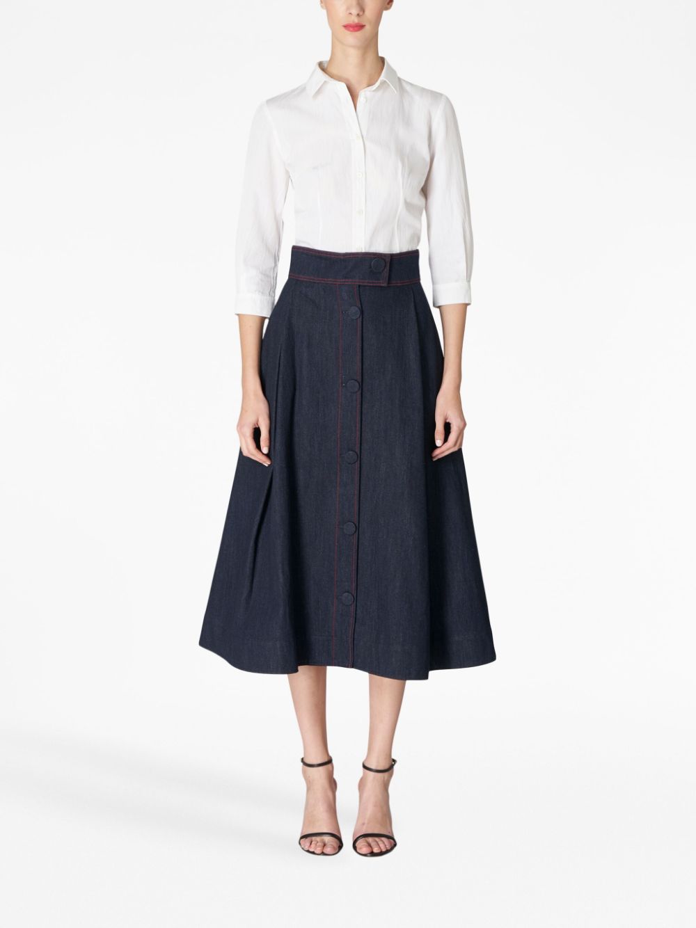 Carolina Herrera Denim rok - Blauw