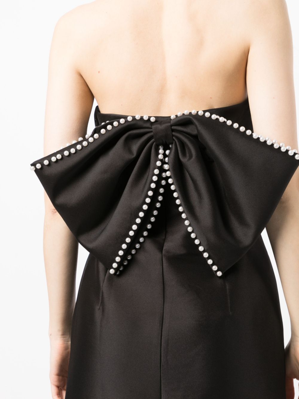 Shop Sachin & Babi Keira Bow-detail Gown In Black