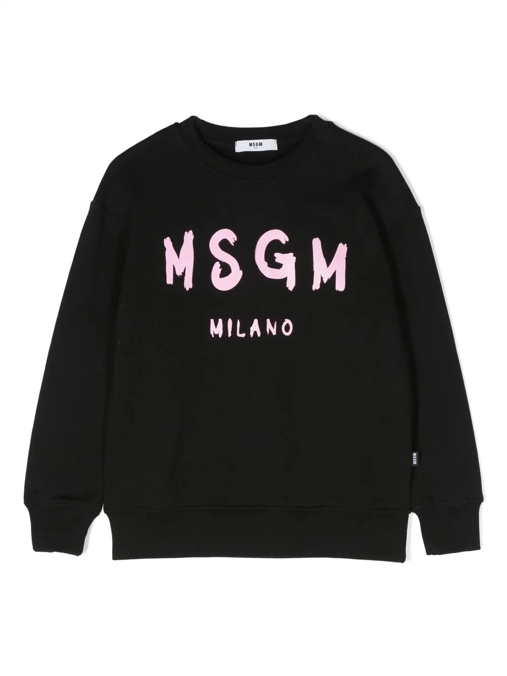 

MSGM Kids logo-print cotton sweatshirt - Black