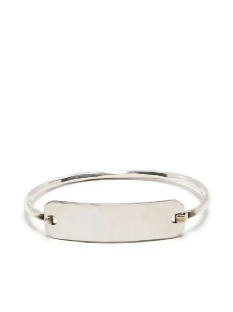 WERKSTATT:MÜNCHEN Hammered Plate bracelet