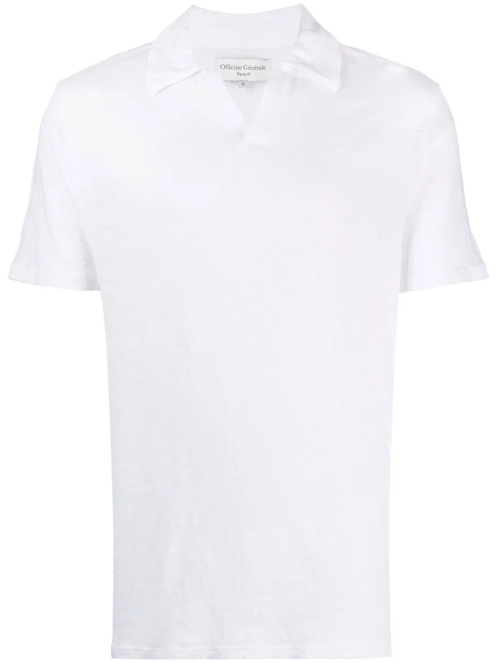 

Officine Generale playera tipo polo ligera - Blanco