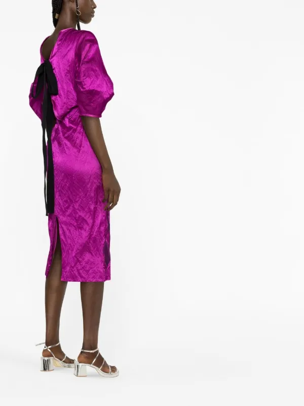 open lace back dress Amazon.com: GHAKKE Women's Elegant Bow Tie Banquet Dress Bow Tie Crew Neck  Puff Short Sleeve A-Line Swing Maxi Dress Cocktail Party Dress (Color :  Purple, Size : 3X-Large) : Clothing, Shoes & main image 1