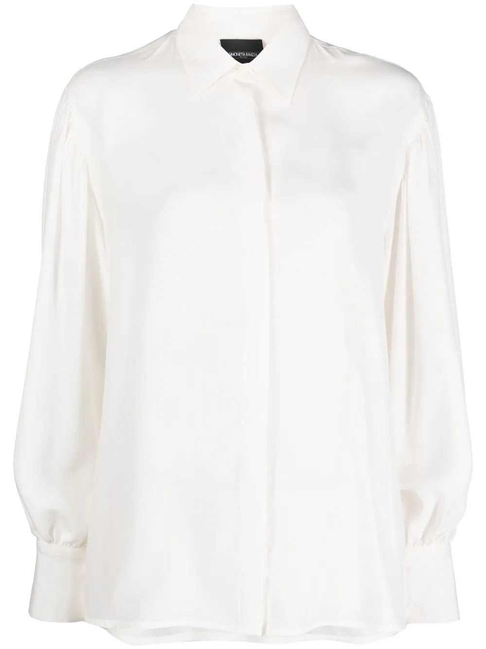 

Simonetta Ravizza button-front silk shirt - Neutrals