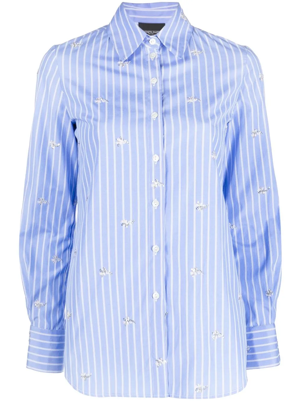 

Simonetta Ravizza striped button-front shirt - Blue