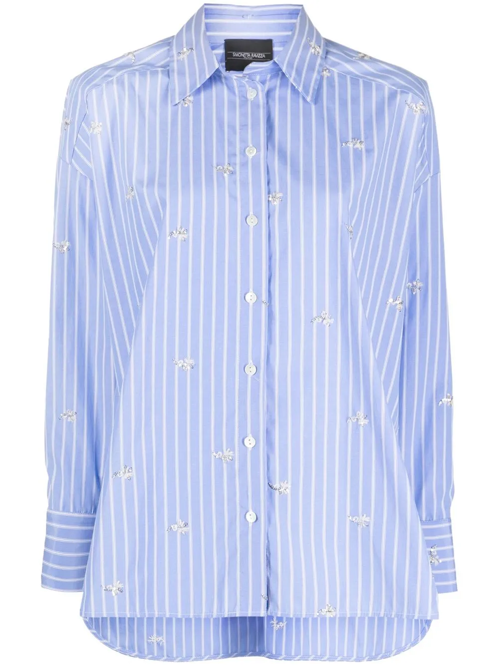 

Simonetta Ravizza striped button-front shirt - Blue