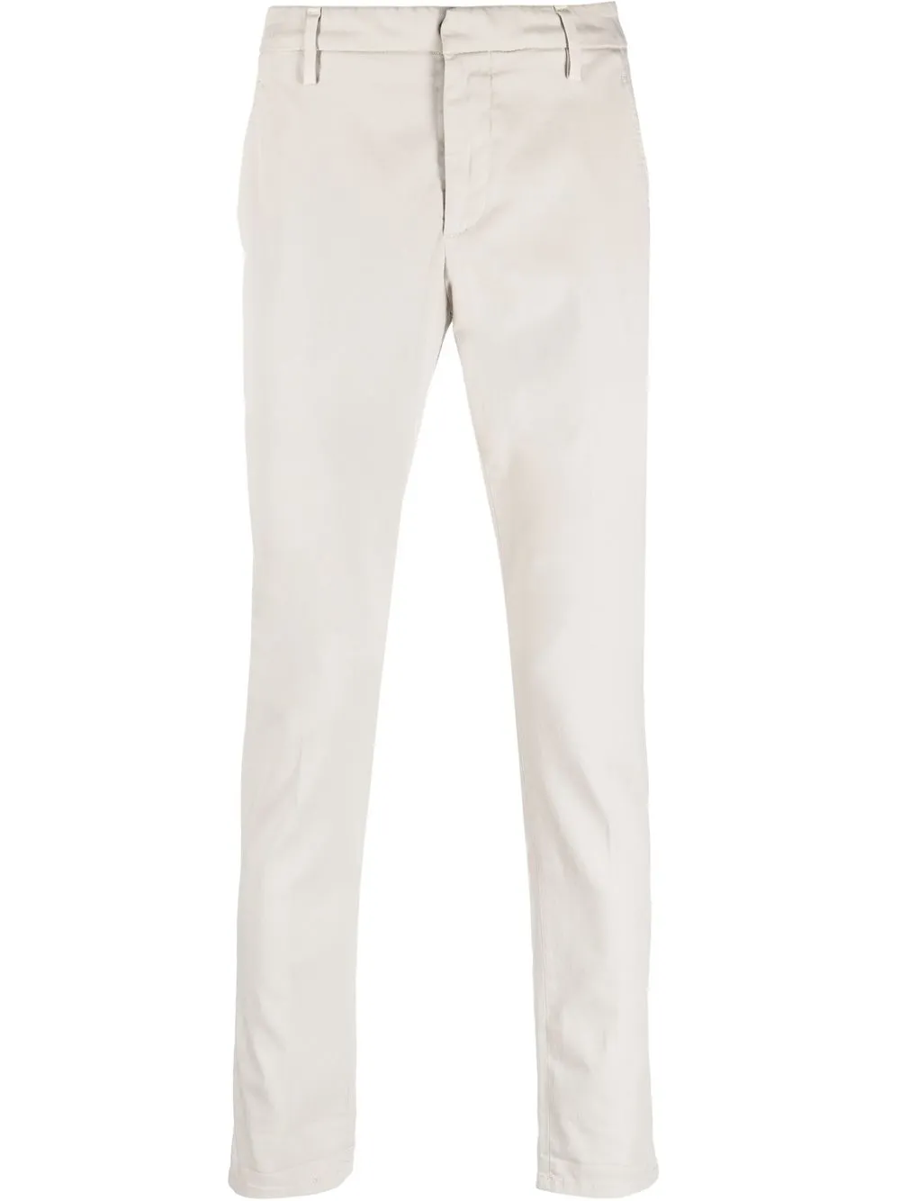 Shop Dondup Straight-leg Cropped Trousers In 中性色