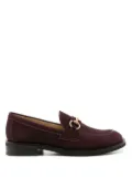 Sarah Chofakian Paulette nubuck leather loafers - Purple
