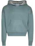 RHUDE Script logo-print knitted hoodie - Green