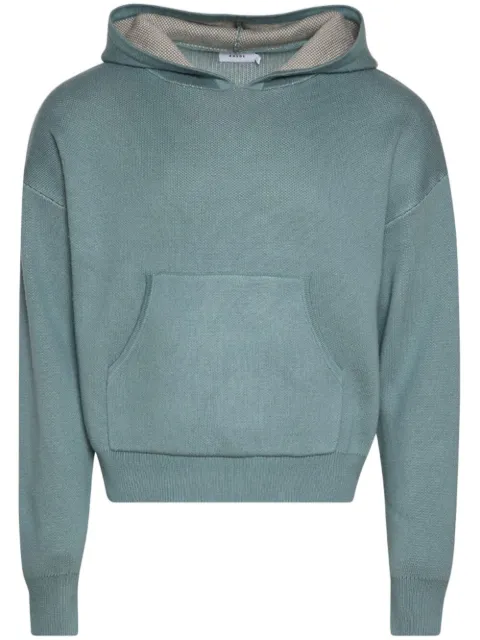 RHUDE hoodie tejida con logo Script