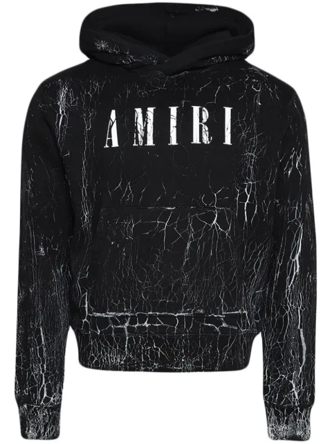 AMIRI hoodie con logo y efecto agrietado