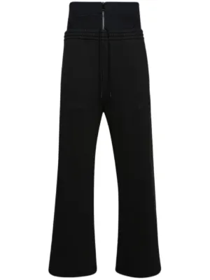 ★Off-White★ High Waist Wide Leg Pants Black OWCA174S23FAB0 Off-white High-waisted Wide-leg Trousers In Black | ModeSens