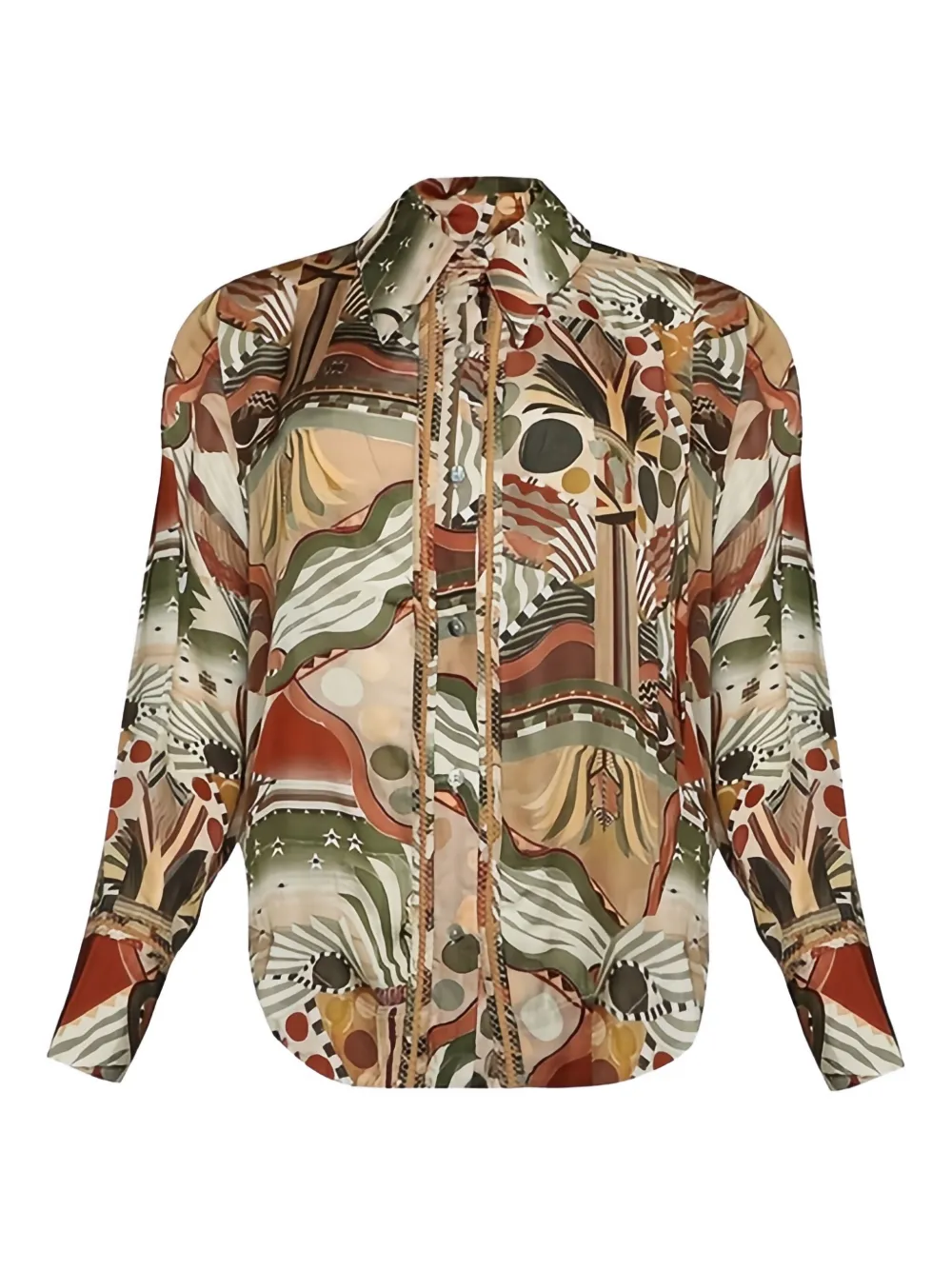 Chufy Abstract-print Long-sleeve Shirt In Multi
